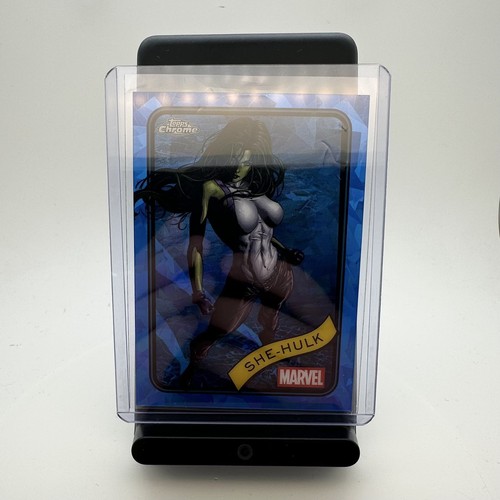 She hulk topps chrome - she-hulk, sapphire